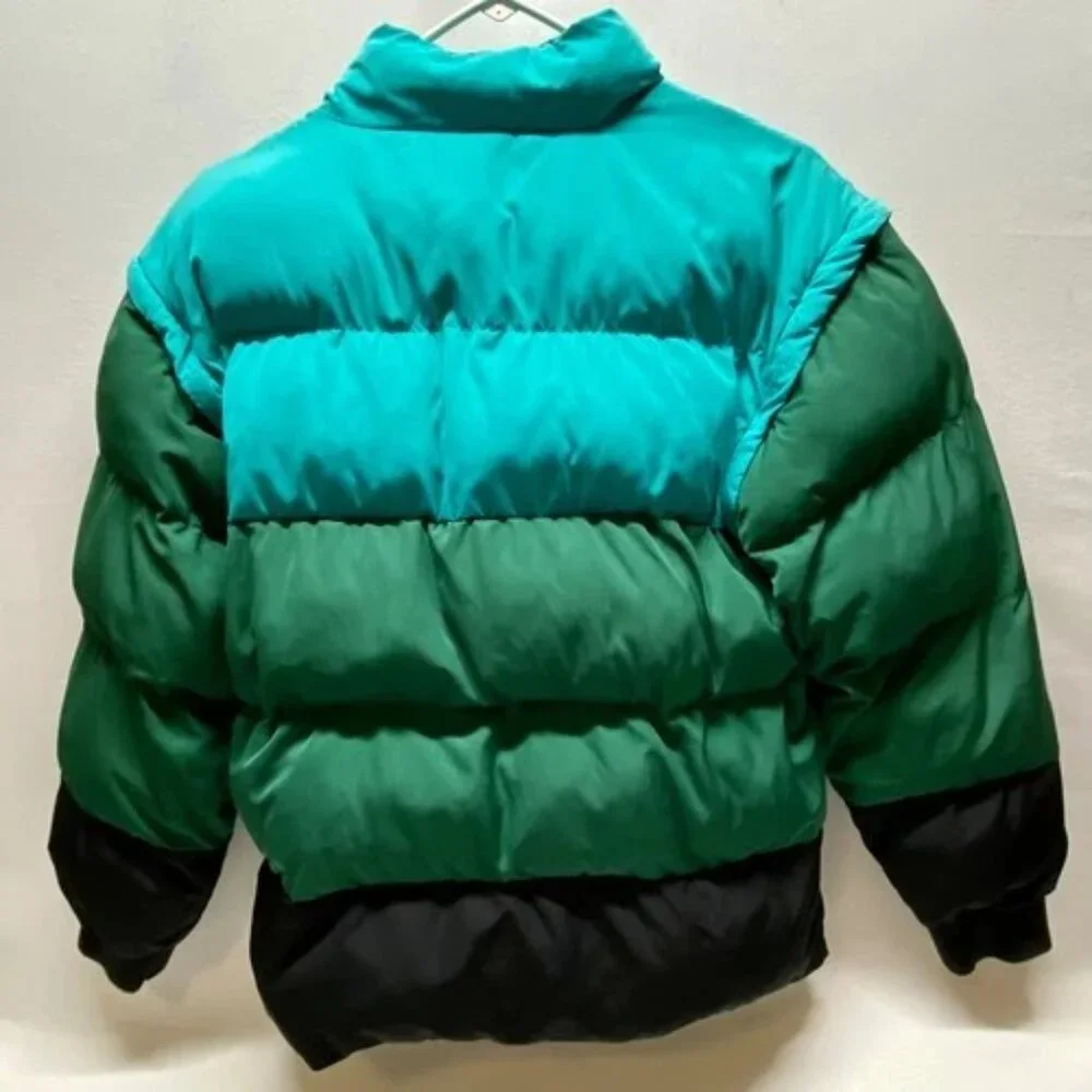 Lego x‎ Target Collection Puffer Jacket Convertible Vest Youth XL Green Stripe